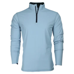 Tate Mockneck Quarter-Zip (Wolf Blue)