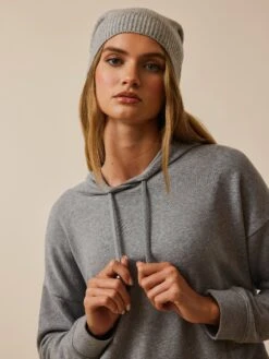 Wool Cashmere Beanie 12 Wool Cashmere Beanie -Greyson Clothiers Shop LFA22A21 537 0189 DETAIL