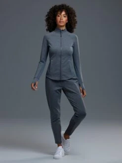 Sequoia Melange Full Zip Jacket -Greyson Clothiers Shop LFA22O53M 51 298