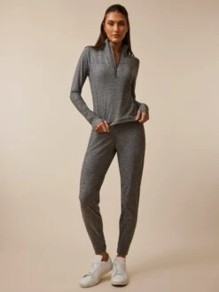 Halley II Melange Quarter-Zip -Greyson Clothiers Shop LFA23K55M 051 0492 FULL