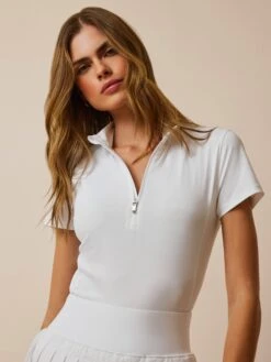 Halley Short Sleeve Quarter-Zip II 16 Halley Short Sleeve Quarter-Zip II -Greyson Clothiers Shop LSP24K66 100 7539 FRONT