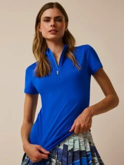 Halley Short Sleeve Quarter-Zip II 20 Halley Short Sleeve Quarter-Zip II -Greyson Clothiers Shop LSP24K66 593 6441 FRONT