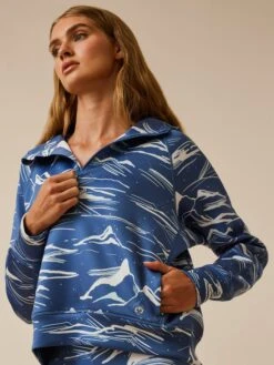 Cloud Nine Kristina Half-Zip -Greyson Clothiers Shop LSP24K80A 386 0174 DETAIL