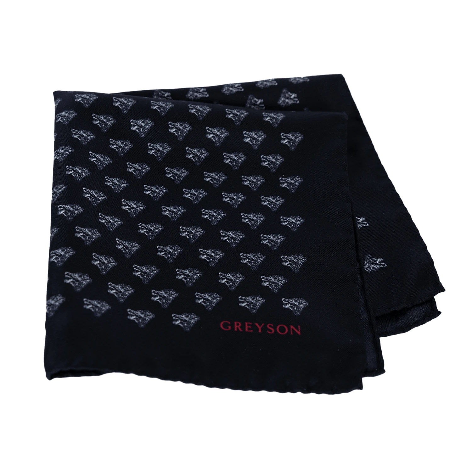 Howling Wolf Silk Pocket Square 1 Howling Wolf Silk Pocket Square