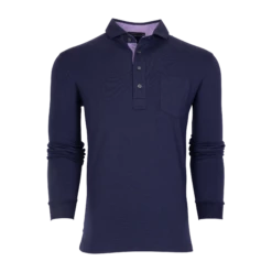 Modern Apache Long Sleeve Polo -Greyson Clothiers Shop MSP23K61 413 1