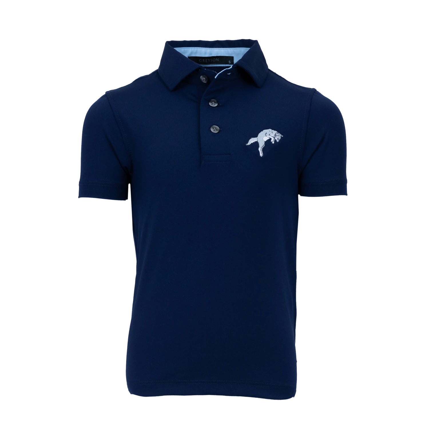 Boy's Pouncing Wolf Tala Polo 1 Boy's Pouncing Wolf Tala Polo