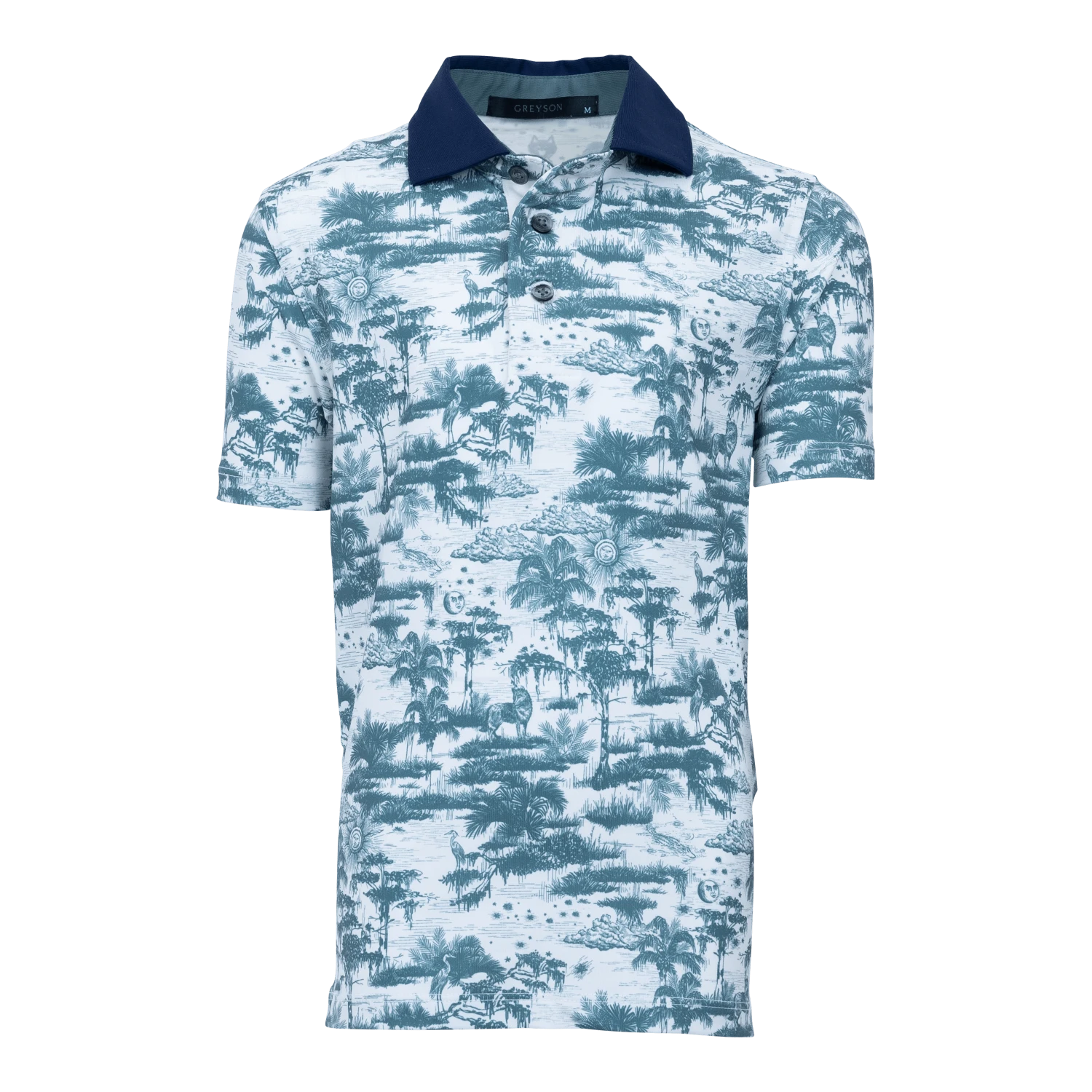 Boy's Mystic Marsh Toile Polo 1 Boy's Mystic Marsh Toile Polo