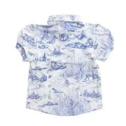 Girl's Willow Toile Scarlett Polo 5 Girl's Willow Toile Scarlett Polo -Greyson Clothiers Shop Youth Scarlett Polo Back
