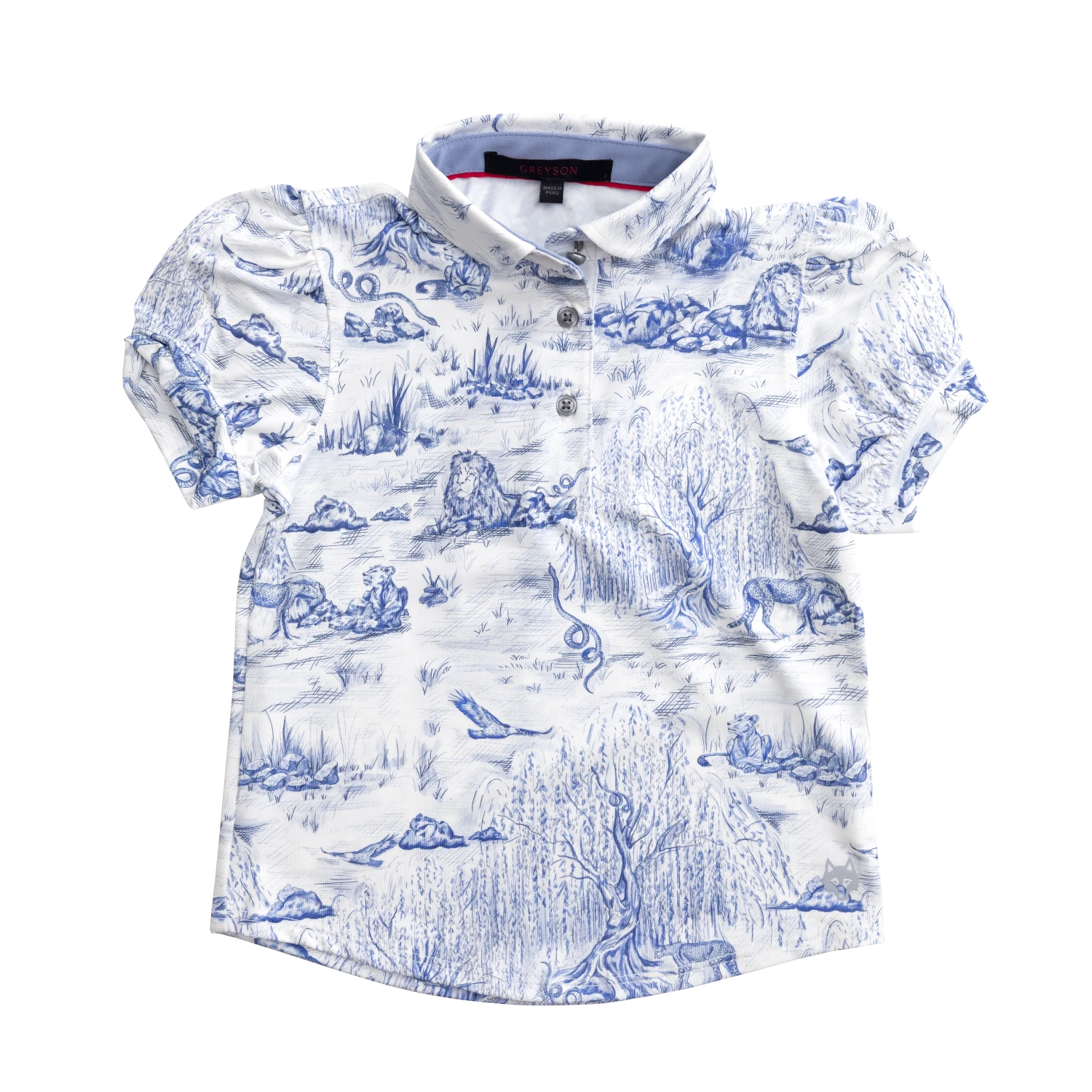 Girl's Willow Toile Scarlett Polo 2 Girl's Willow Toile Scarlett Polo - Image 2
