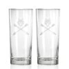 Wolf And Arrows High Ball Glass Set